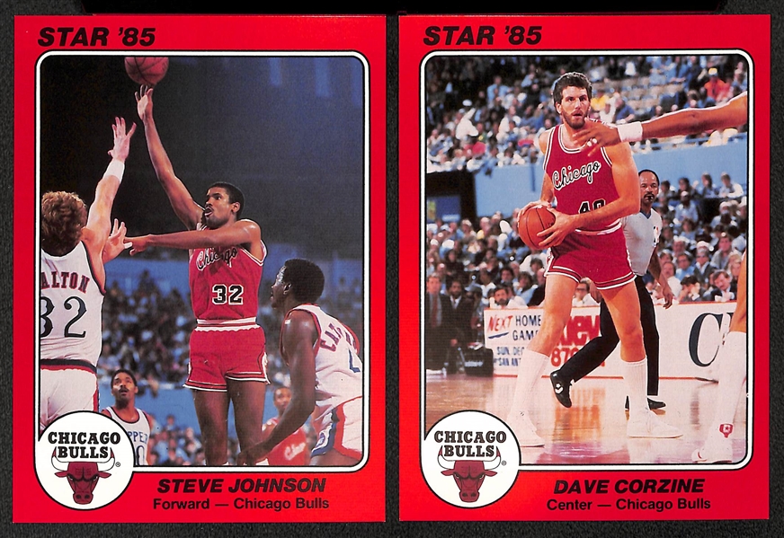 1984-85 Star Team Supers Chicago Bulls  5x7 with Michael Jordan Rookie 